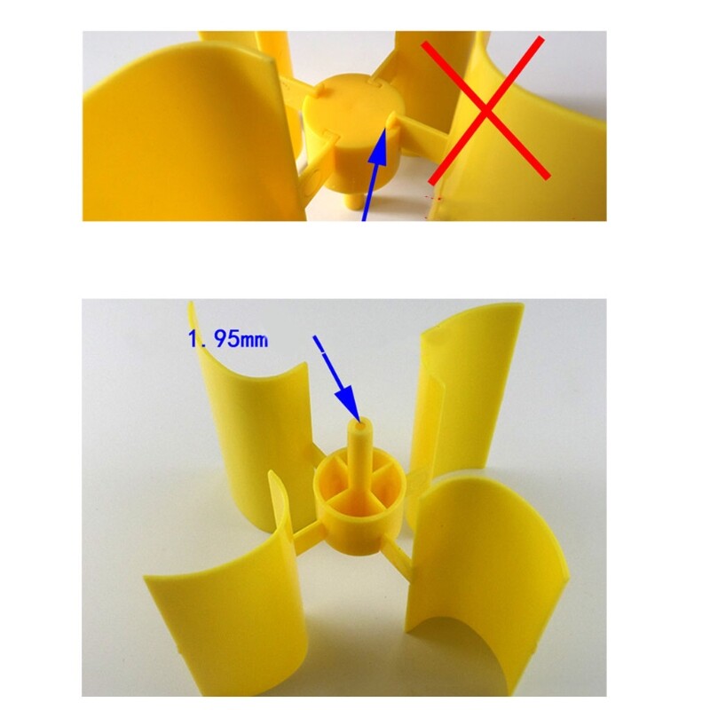 Mini Wind Vertical Turbine Generator Model for Teaching Physical Power Generation Principle for DIY Science Education