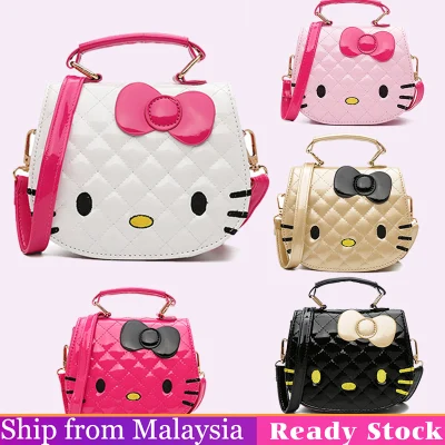 Ready Stock Hello Kitty Bag Cartoon Handbag Kids Cute Sling Kid Bags