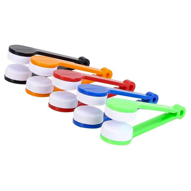 Dụng Cụ Cọ Kính Vi Sợi Hai Mặt Dụng Cụ Vệ Sinh Siêu Mềm Lau Kính Mini Lau Lau Kính Cầm Tay Đa Năng
