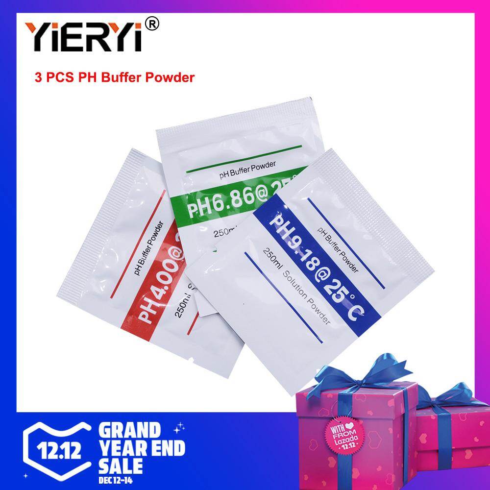 Yieryi PH Buffer Powder Measure Calibration Solution 4.01/6.86/9.18 Calibration Point for PH Test Meter