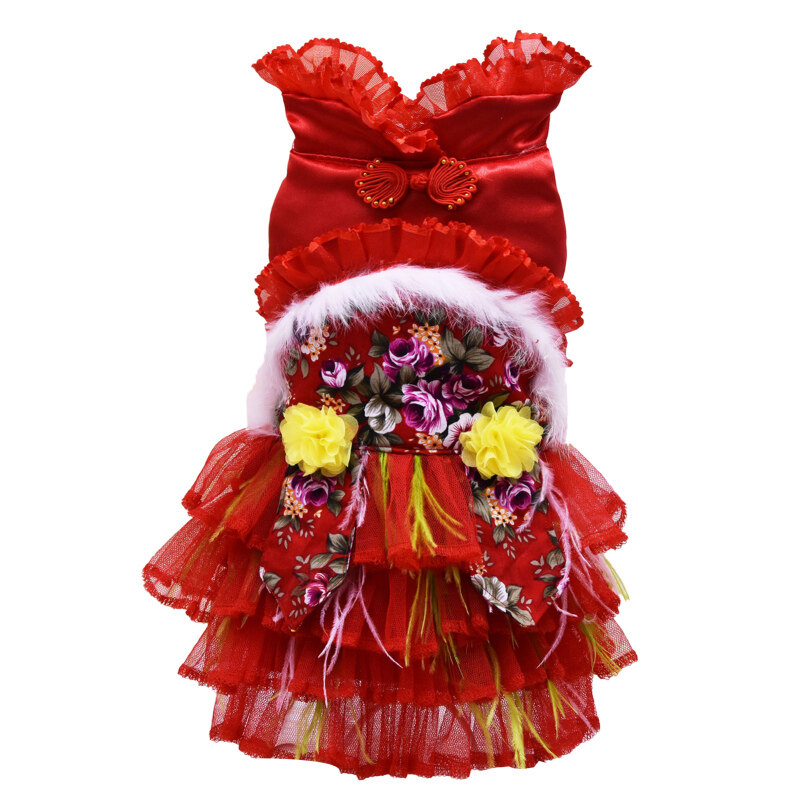 Huanhuang®Váy Thú Cưng Váy Đáng Yêu Váy Công Chúa Vải Tuyn Thân Thiện Với Da Cho Chó Ngoài Trời