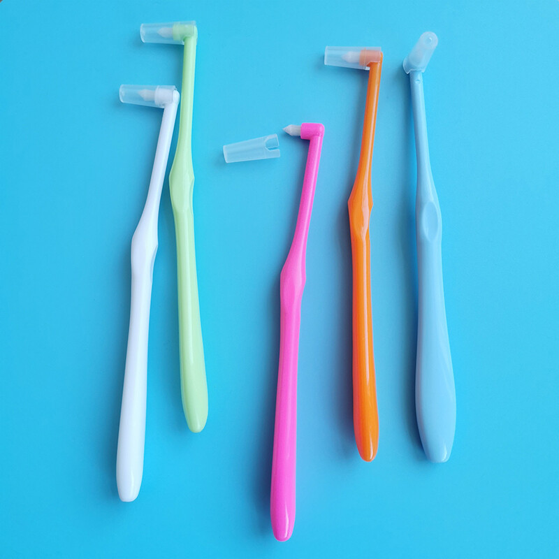 BEAUTYBIGBANG Orthodontic Toothbrush, Single-Beam Brush, Small Pointed Toothbrush, Orthodontic Braces, Special Soft Hair Cleaning Gap Brush