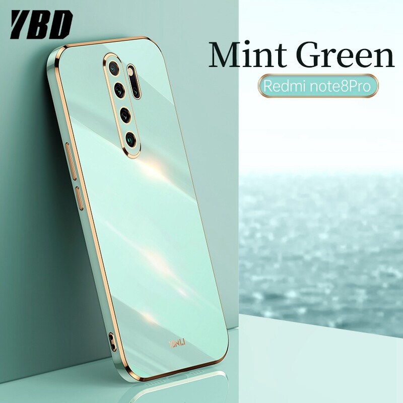 YBD Plating phone Case For Xiaomi Redmi Note 8 Pro Redmi 9 Prime Xiaomi POCO M2 casing,Precise Camera Protection cases Luxury Straight Edge Cover