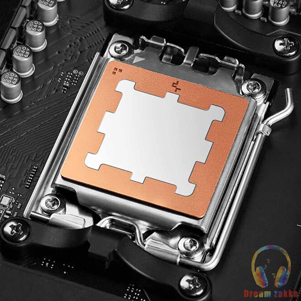 Pure copper thermal conductive patch protecting motherboard cpu thermal conductive pad replacement accessories for amd am5 cpu 7950x 7900x 7700x 7600x
