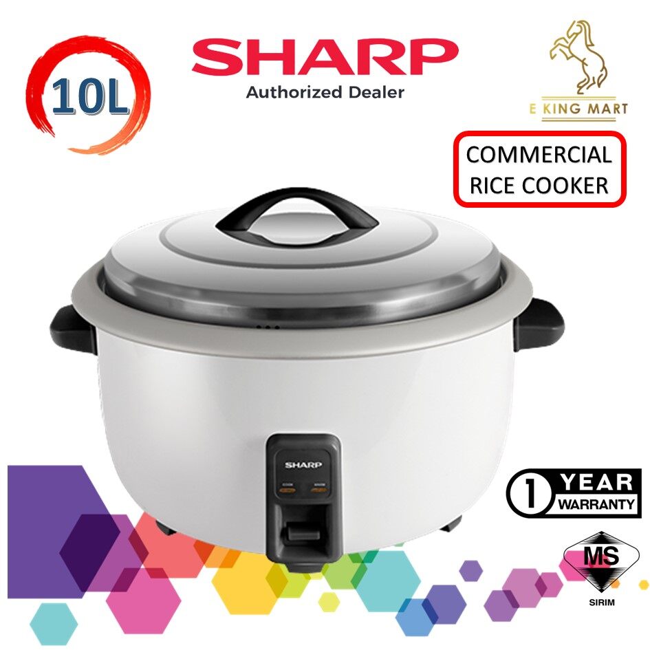 Sharp Commercial Rice Cooker 10L KSH1008CWH / Periuk Nasi Komersial