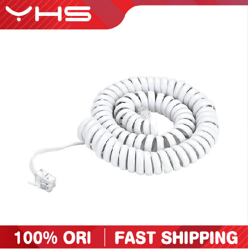 RJ9 Telephone Coiled Curly Cord with Universal Compatible for All ...