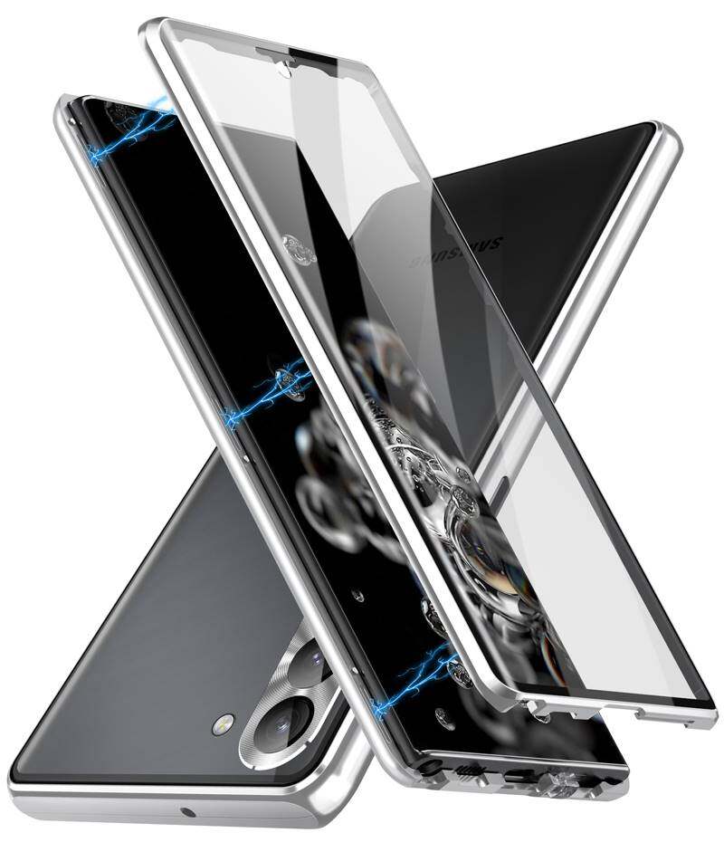 For Samsung Galaxy S23 Plus/S23 Ultra/S23 cover of camera Front and back tempered glass metal 360 full protective integrated Cover Case