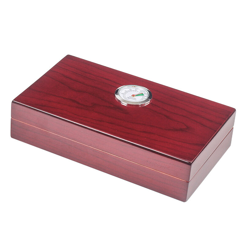 Cuba Cedar Wood Ciga Box Travel Storage Boxes for 4 Sticks Free Hygrometer