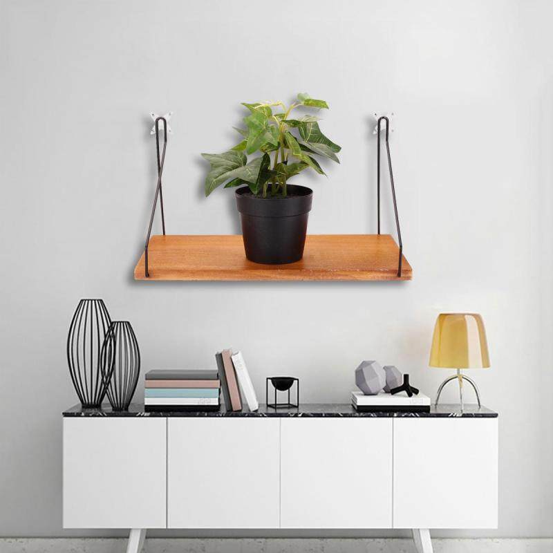 30X18.5X16.5CM Wall Shelf Household Wooden Hanging Holder Storage Wall Mount Rack Home Decor