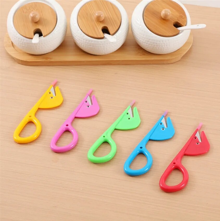 Stainless Steel Poultry Gut Scissors Duck Intestine Shears Kitchen Gadgets for Chicken Duck Loach Fish Seafood Opening Cutter