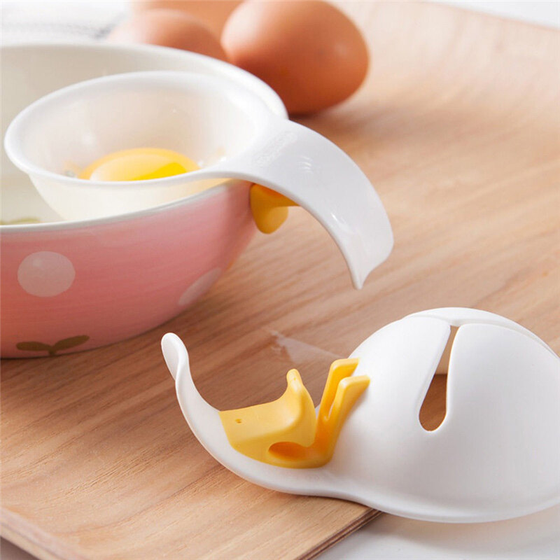 Food Grade Plastic Egg Yolk White Separator Egg Divider Novelty Kitchen Gadgets Cooking Tools