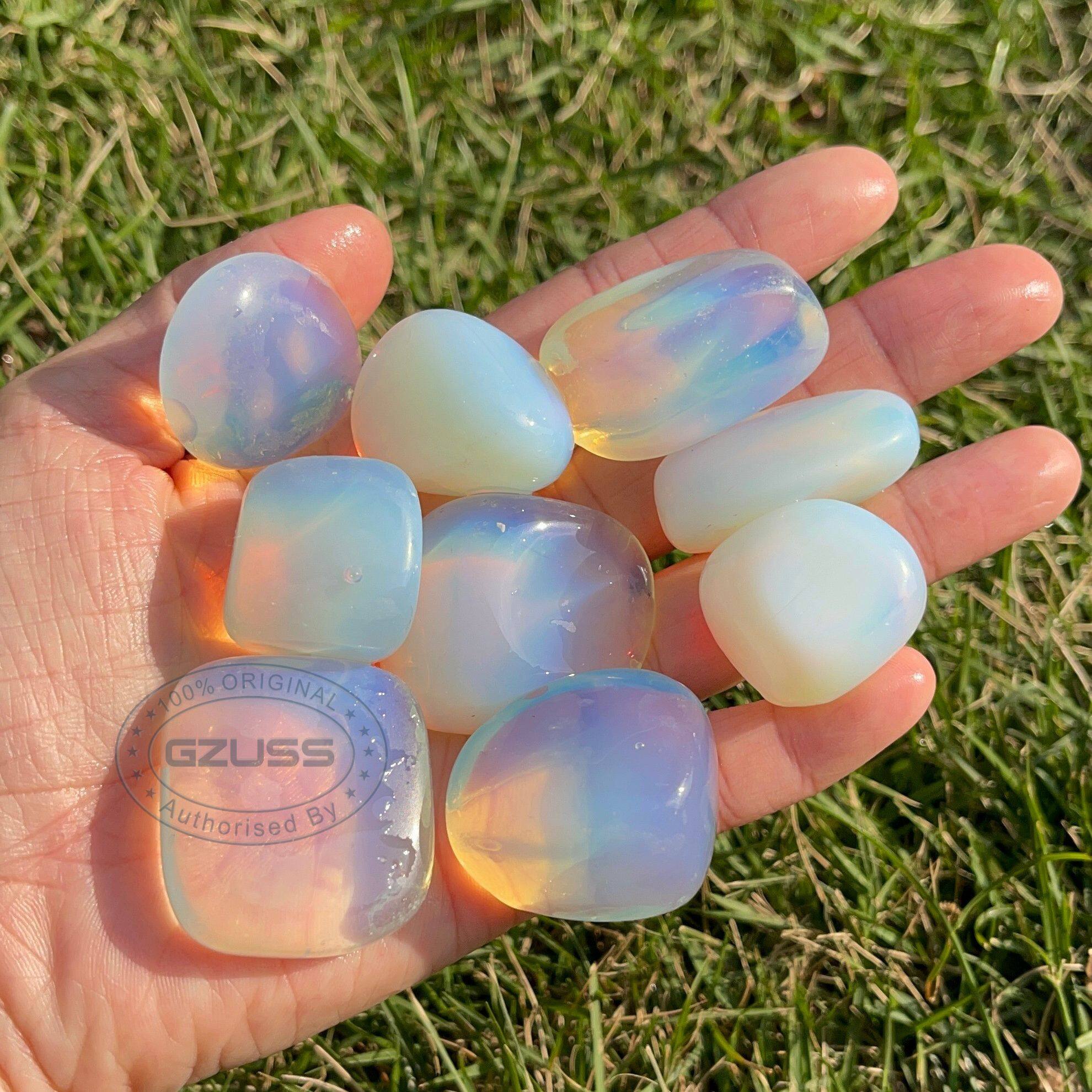 2-3.5cm opalite tumblestone | opalite sụt giảm đá | Reiki tính | đạo đức có nguồn gốc