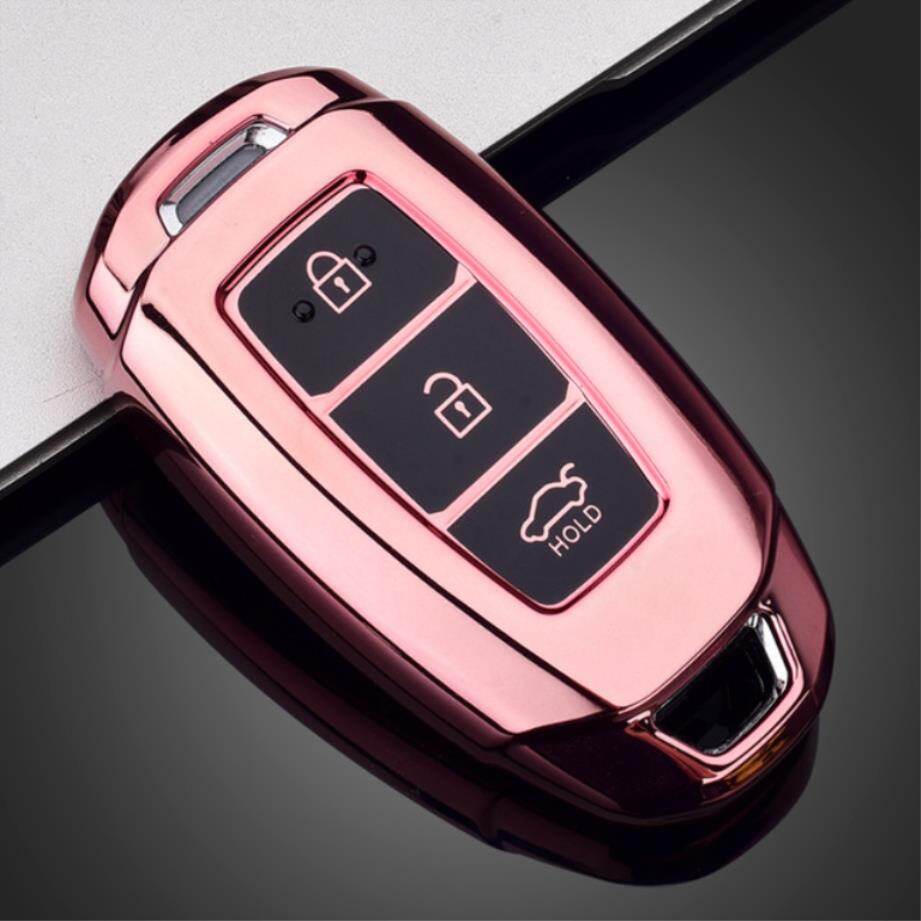Tpu Car Key Cover Case For Hyundai I30 Azera Elantra Gt Kona Santa Fe Tm Veloster 2018 2019 Grandeur Accent Keychain Accessories