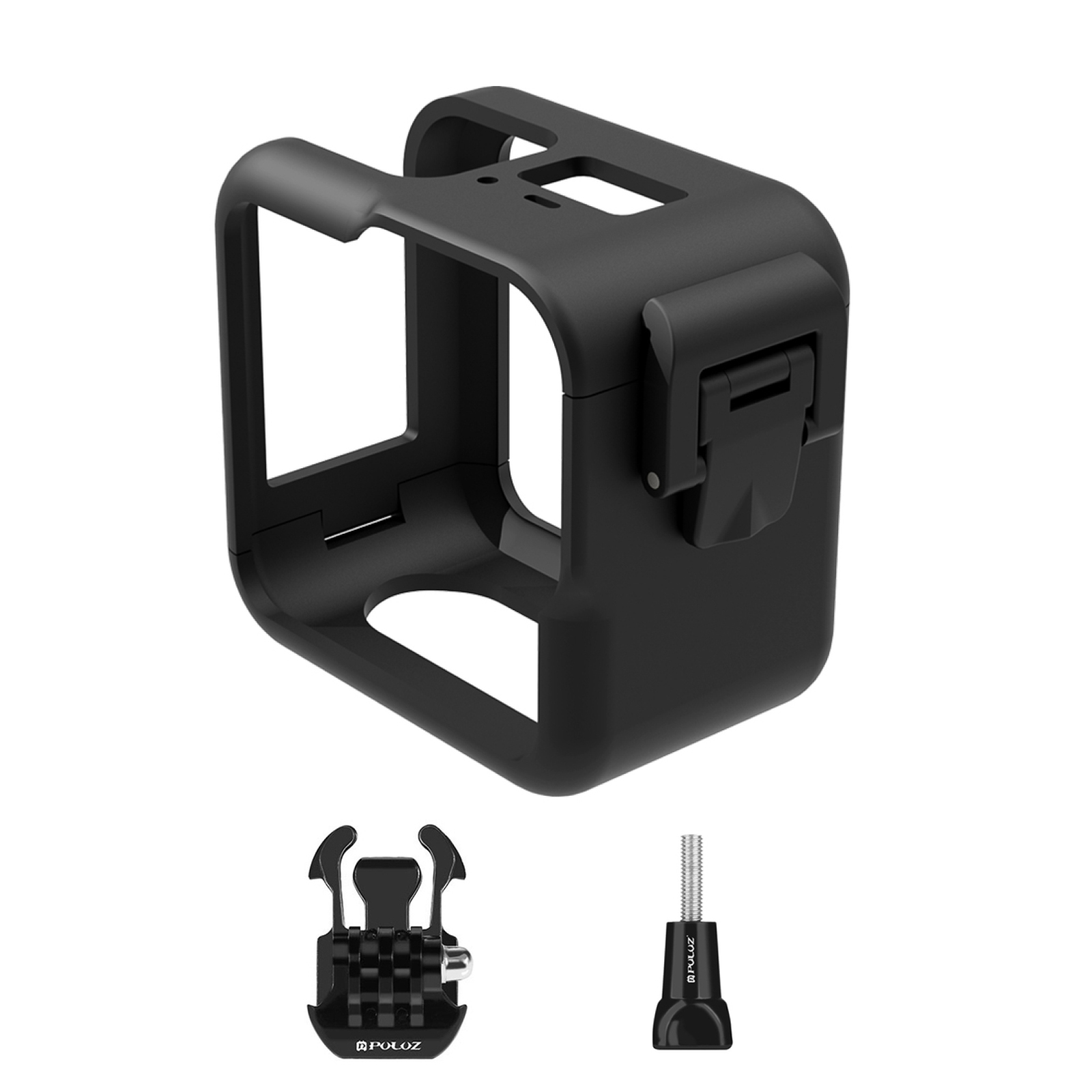 PULUZ Sports Camera Protective Frame Protective Case Housing Shockproof Replacement for GoPro Hero 11 Black Mini Protection Accessories ABS Camera Shell Protector with Base Bracket