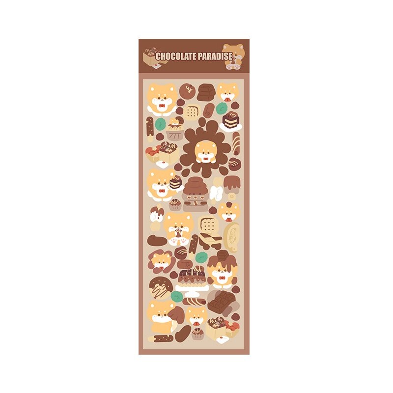Korean Cartoon Glittering Stickers Student Stationery Deco DIY Material Stickers