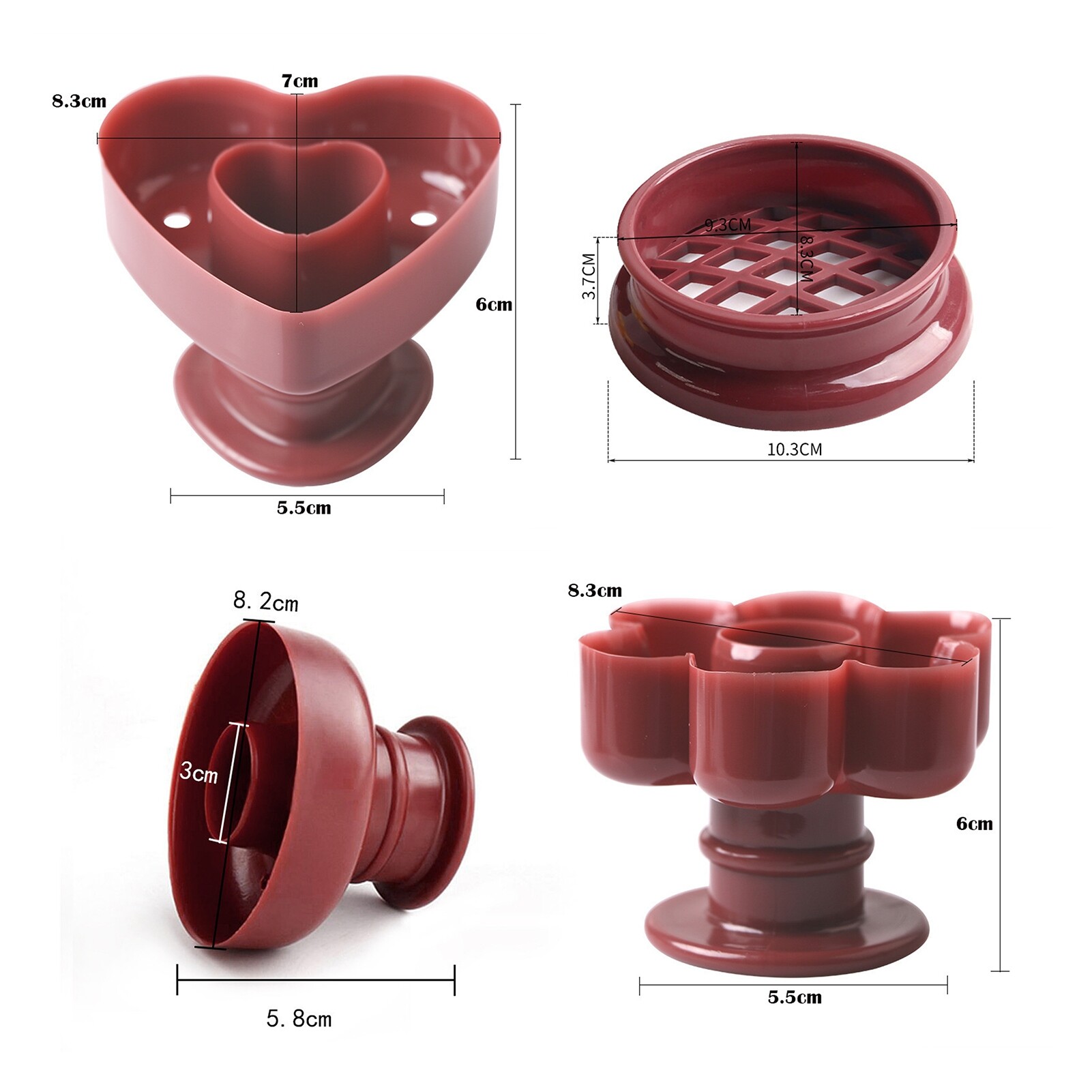 DIY Non-stick Donut Mold Plastic Premium Practical Baking Donut Maker Kitchen Tools