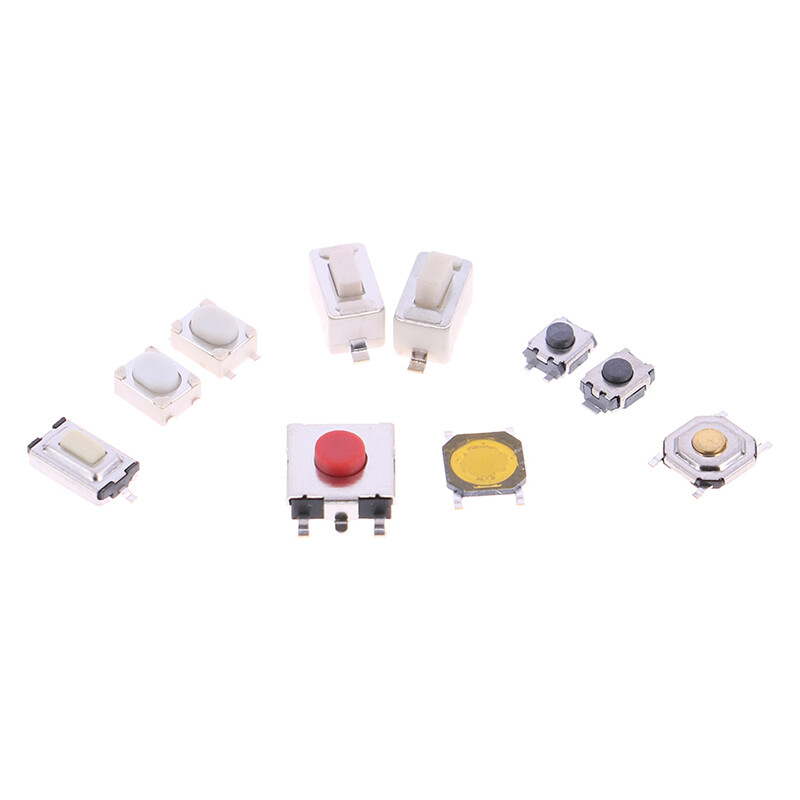 HITN  250Pcs 10 Types Tactile Push Button Switch Car Keys Button Touch Microswitch