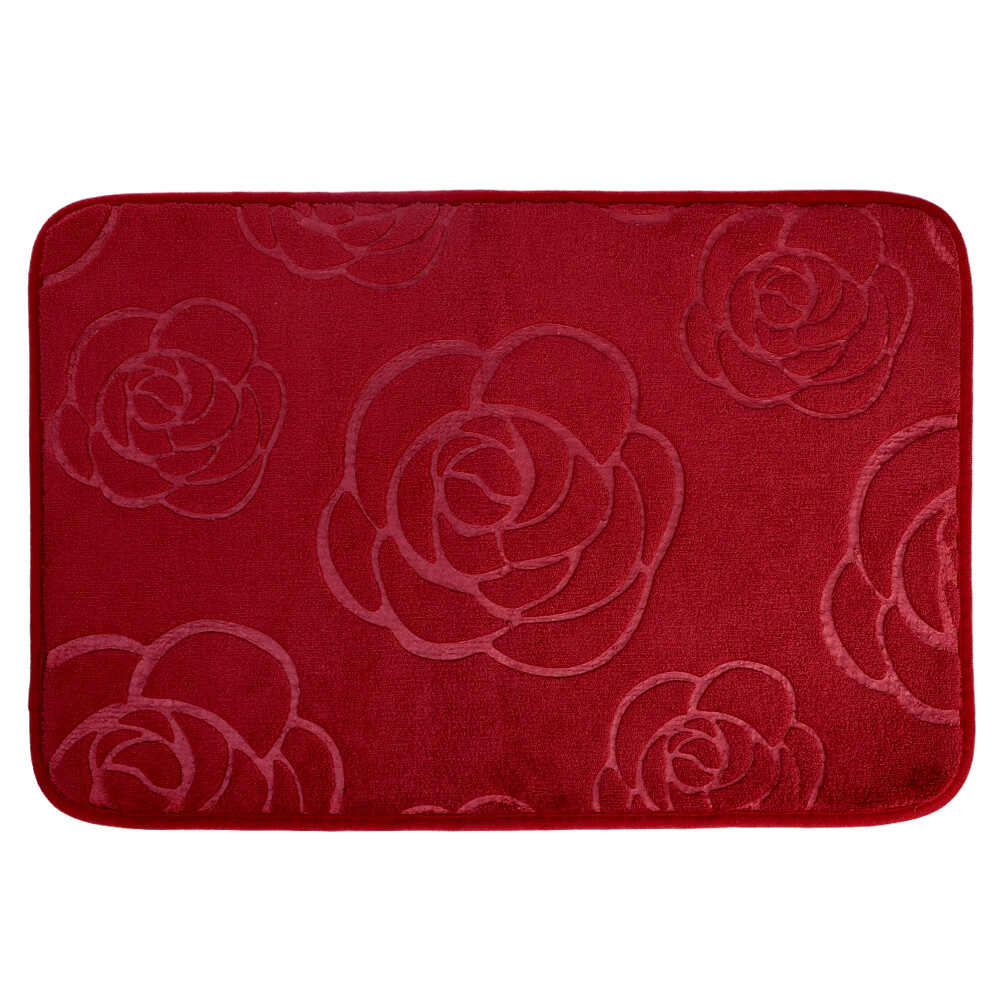 Bathroom Rugs Velvet Memory Foam Non-Slip Bath Rugs Machine Wash Dries Quickly - Ultra Soft Bath Mats for Bedroom Kitchen