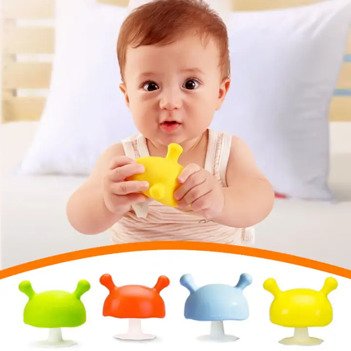 baby mushroom teether