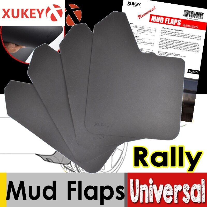 XUKEY 2Pcs Universal Red Racing/Sport Mud Flaps Car Pickup SUV Van Truck Mudflaps Splash Guards Mudguards Dirty Traps Fender Flares