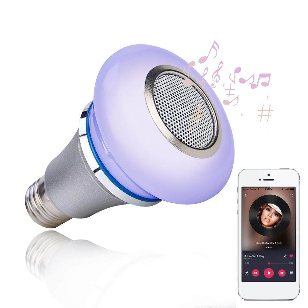 Mini Remote Control Playing Dimmable Color Changing Wireless Smart Life Bluetooth Speaker Home RGB Music Light Bulb