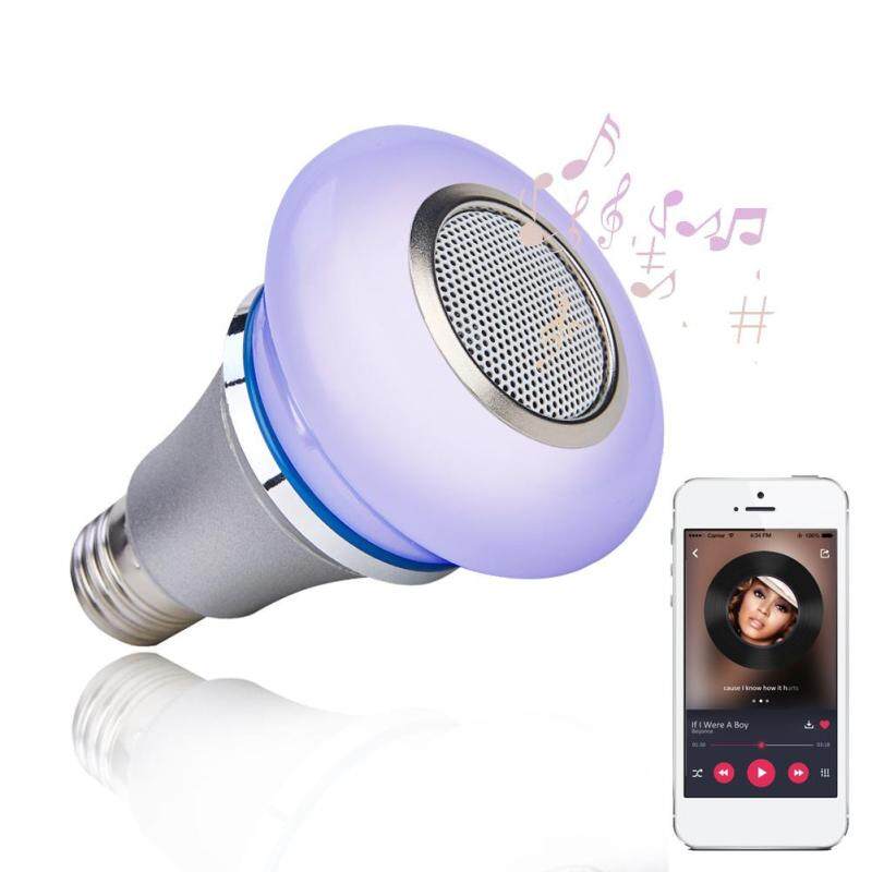 Wireless Playing Remote Control Mini Smart Life Dimmable Home RGB Color Changing Bluetooth Speaker Music Light Bulb