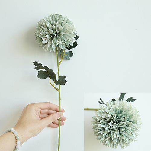 YO CHO Artificial Flowers PompomFake Flowers SilkPink FlowerWedding Party Home Decoration Pompon Bouquet