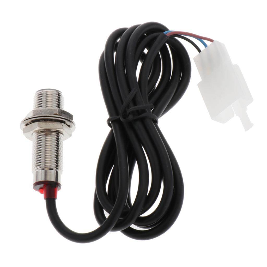 Gazechimp 12V Motorcycle Speedometer Cable Sensor Case Digital Odometer 85cm