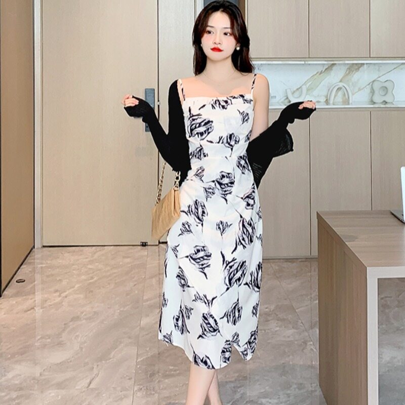 women sexy dress plus size girl summer floral dress casual bodycon midi ...