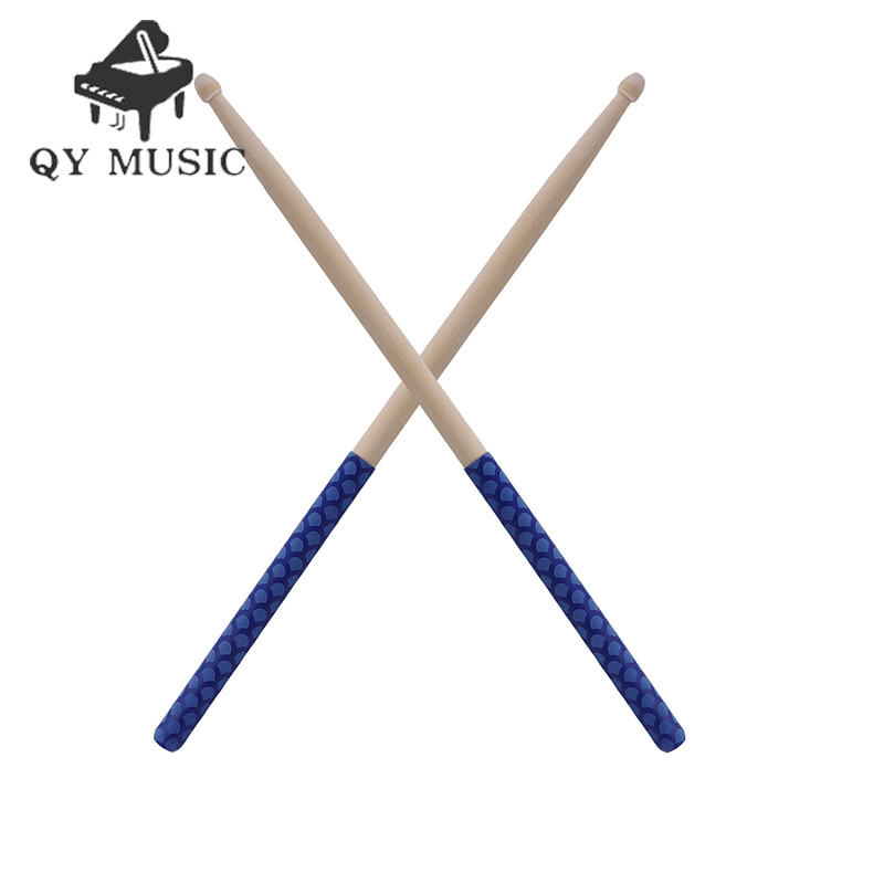 Drumsticks Durable 5A 1 Pair Of Wooden Sticks Oval Wooden Tip No Excessive Vibration Anti-Slip Drum Sticks