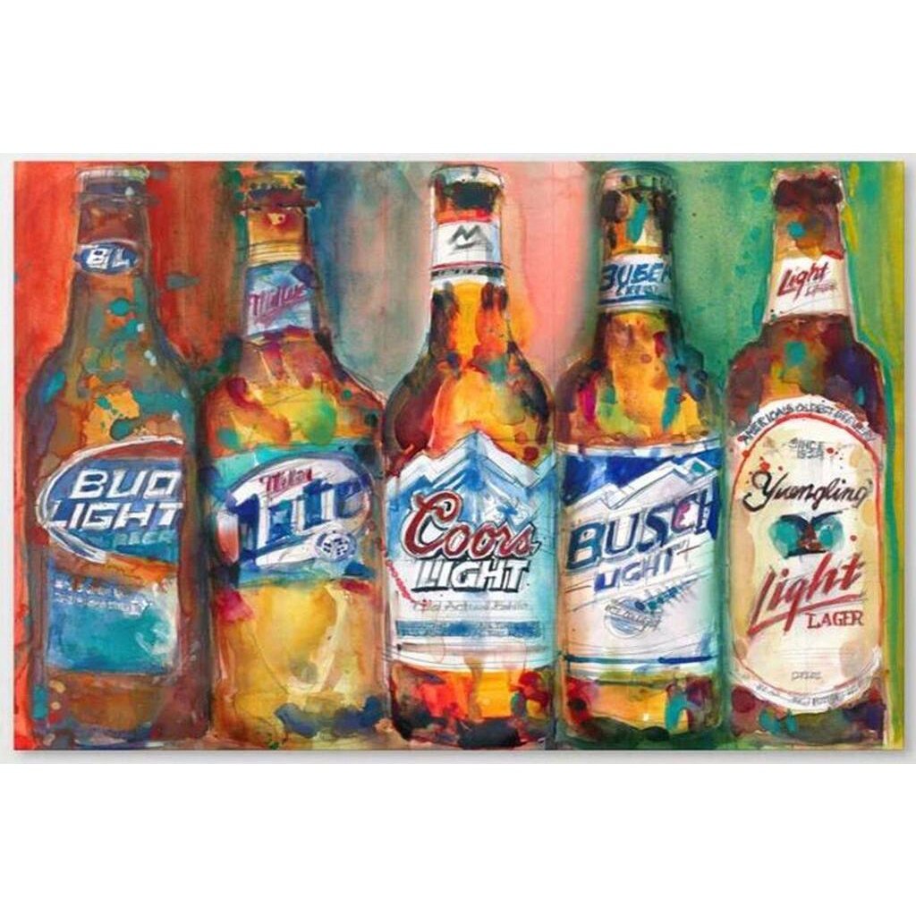 Bud Light Miller Lite Coors Light Busch Light Yuengling Light Combo