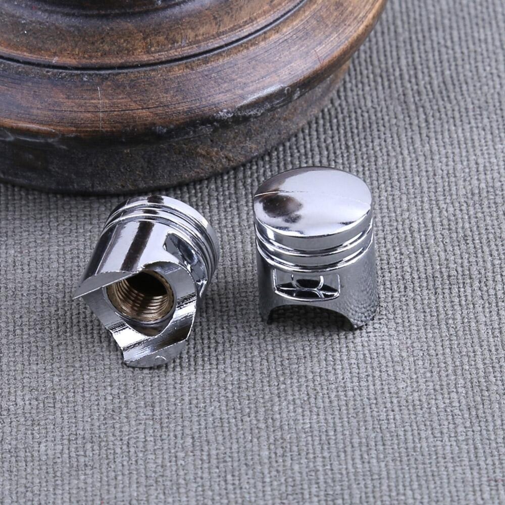 4 Chiếc Nắp Van Lốp Bánh Xe Hơi Màu Bạc Thông Dụng Nắp Chống Bụi
