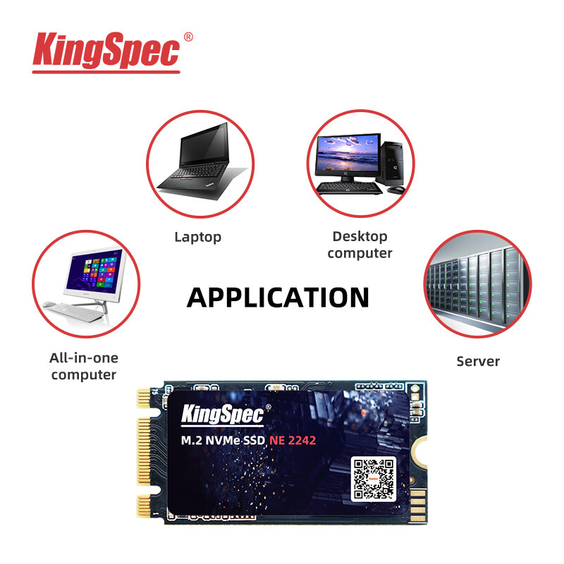 Kingspec Dung Lượng 512GB/1TB NVMe 2242 SSD Với Tối Đa 2 , 400 MB/giây Đọc & 1800 Mb/giây Tốc Độ...