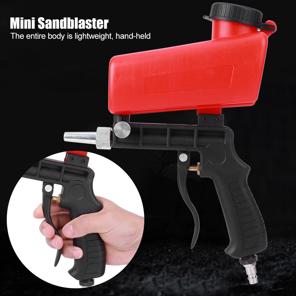 Máy phun cát khí nén Súng phun cầm tay Máy thổi cát mini công nghiệp Dụng cụ khí cầm tay