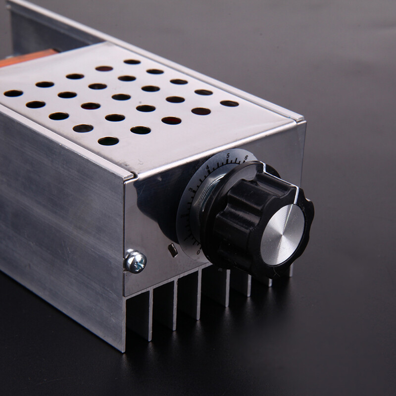 Bộ Điều Chỉnh Điện Áp SCR AC 220V 6000W Điện Tử, Bộ Điều Chỉnh Tốc Độ Động Cơ Khuôn Điều Chỉnh Điện Áp Kèm Hộp-INTL