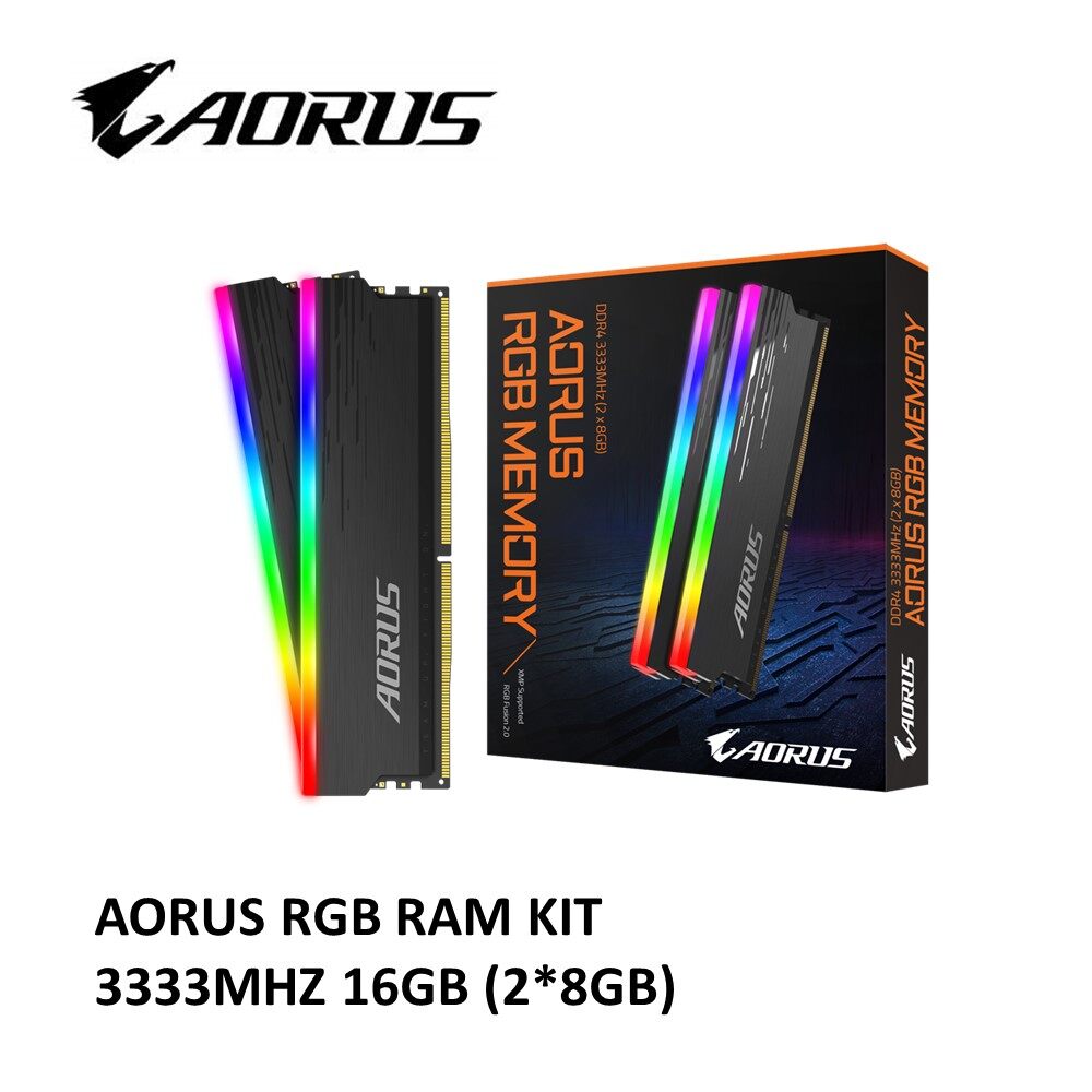 AORUS RGB MEMORY RAM 16GB (8*2) 3333MHZ DDR4 GAMING PERFORMANANCE