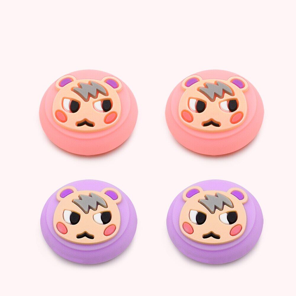 For Nintendo Switch / Lite Controller Cover Joystick Thumb Grrip Button Cap  Animal Crossing Joy Con Cases  NS Switch Lite Accessories