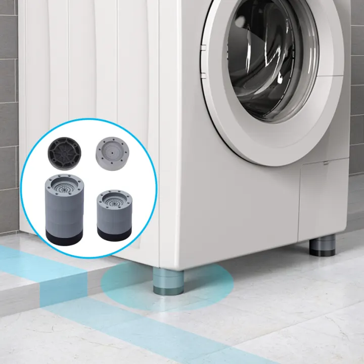 4pcs Washing Machine Anti Vibration Feet Heavy Duty Washer Dryer Pad Furniture Non Slip Raise Height Feet Floor Protectors Mat Lazada Singapore