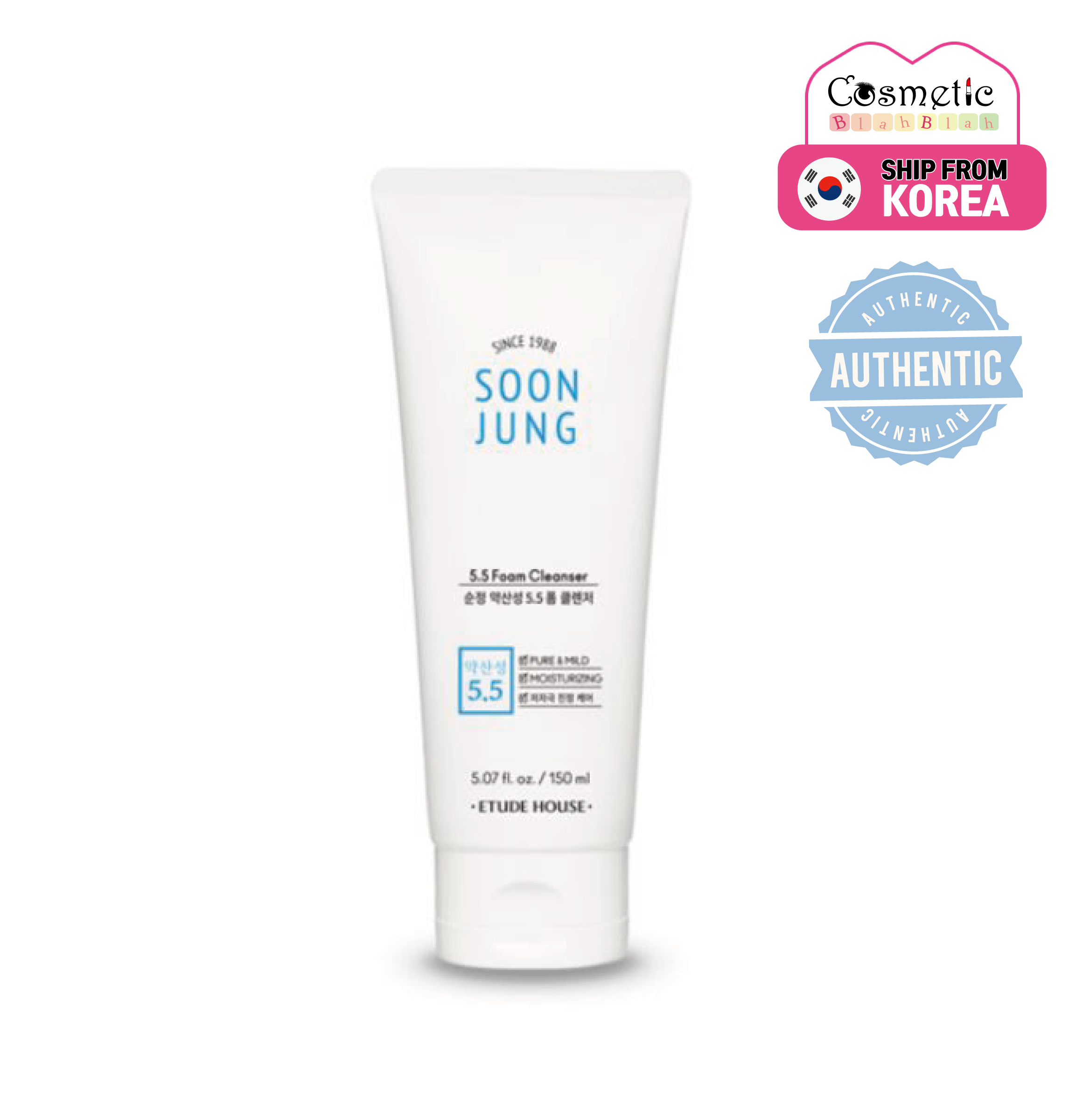[ETUDE HOUSE] Sữa Rửa Mặt Tạo Bọt Soon Jung PH 5.5 150Ml