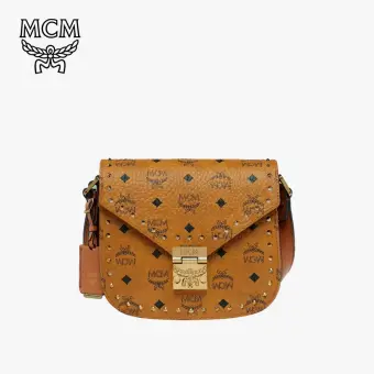 mcm patricia studded bag