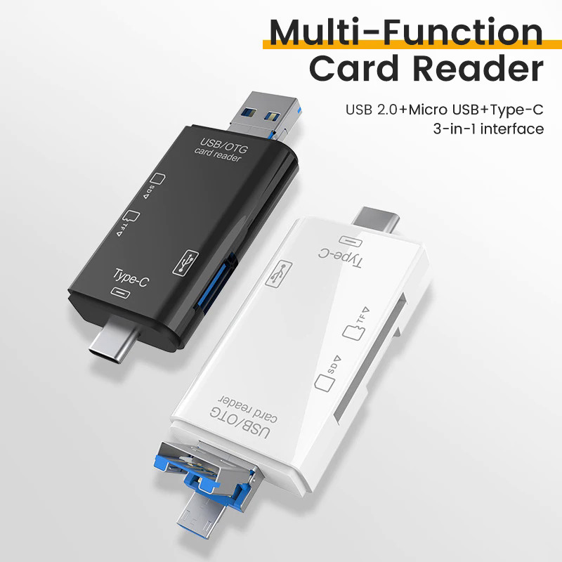 OLAF OTG SD Card Reader Flash Drive Smart Memory Card Reader Type C Cardreader Type C Adapter USB2.0 TF Card Adapter Micro