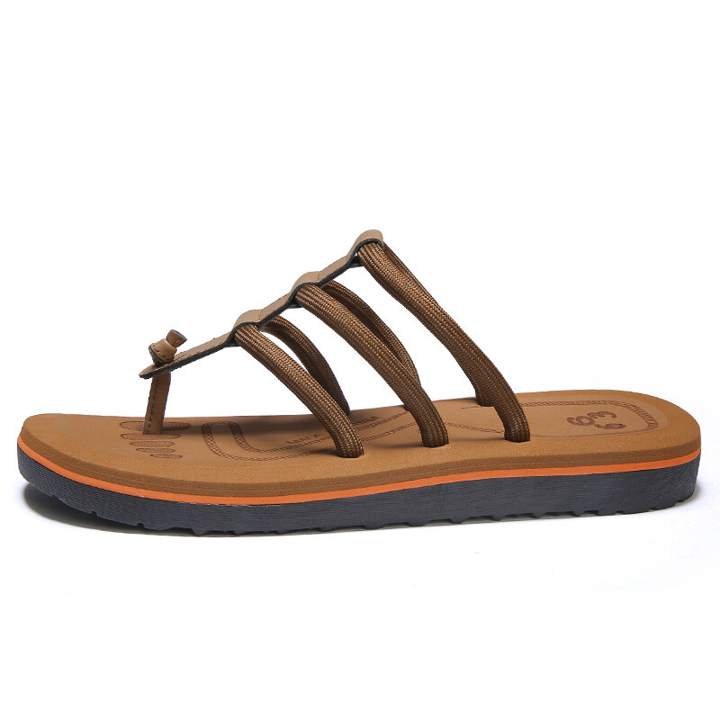 GJF Flip-flops Men's 2021 New Summer Men's British Trend Sandals and Slippers Outer Wear Large Size Corner Cork Slippers