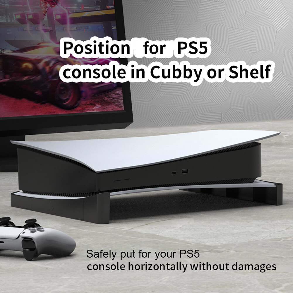 2pcs/Set Horizontal Game Discs Storage Display Stand Dock Mount Holder for PS 5