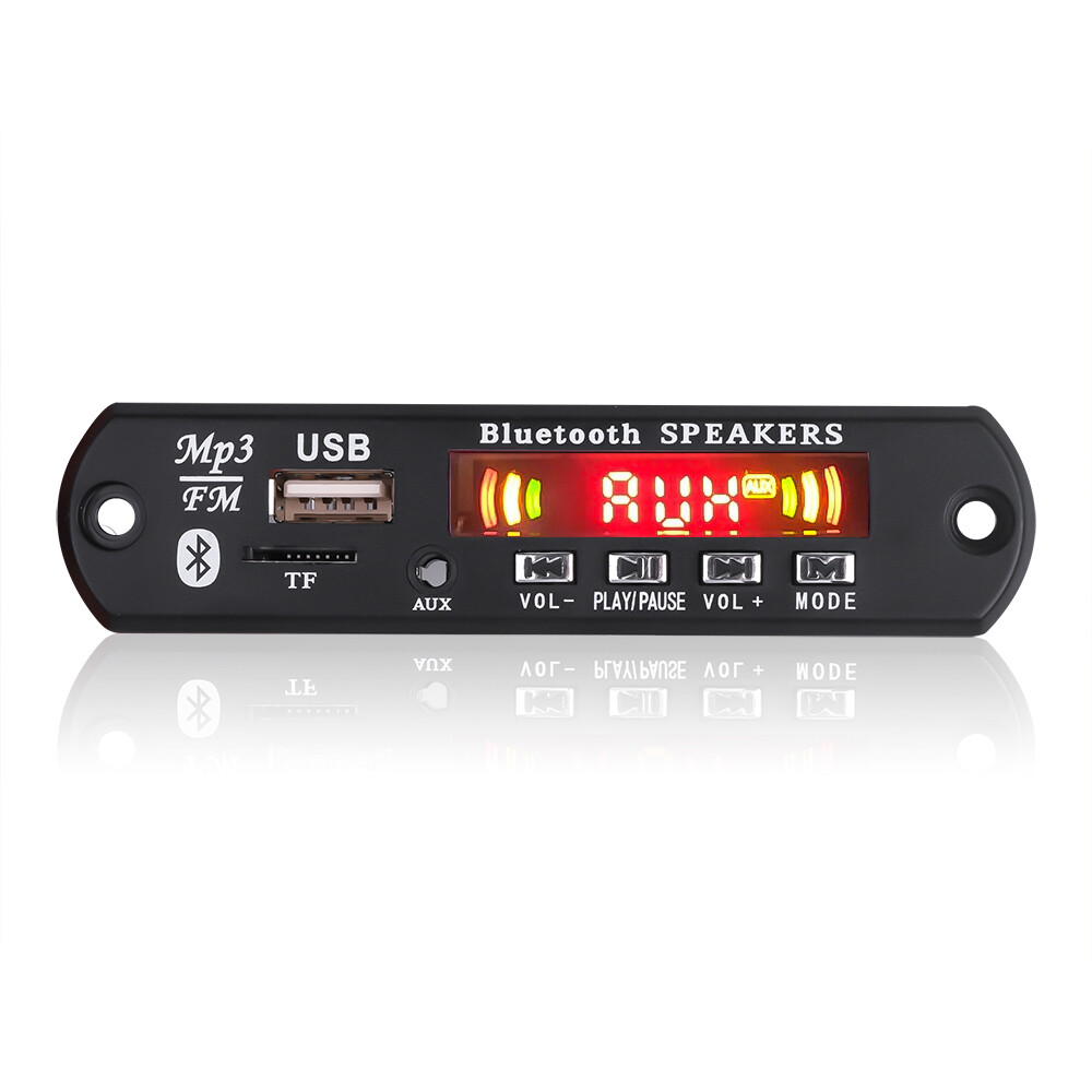 Bo Mạch Giải Mã MP3 Bluetooth 5.0 Không Dây DC 5V Mô-đun Trình Phát Âm Thanh Tích Hợp Loa 2*3W Màn Hình LCD Rảnh Tay Mic Ghi Âm USB Đĩa U TF FM Radio 3.5Mm Aux Line-In MP3 WAV WMA [Bộ Khuếch Đại 6W/BT 5.0/Màn Hình LCD/Mic/Ghi Âm]