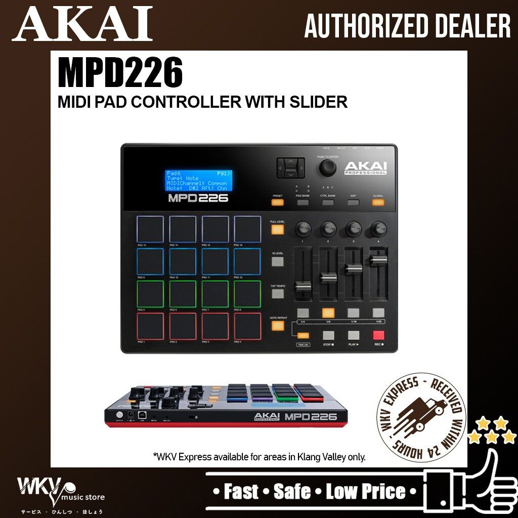 akai professional mpd226 midi pad controller