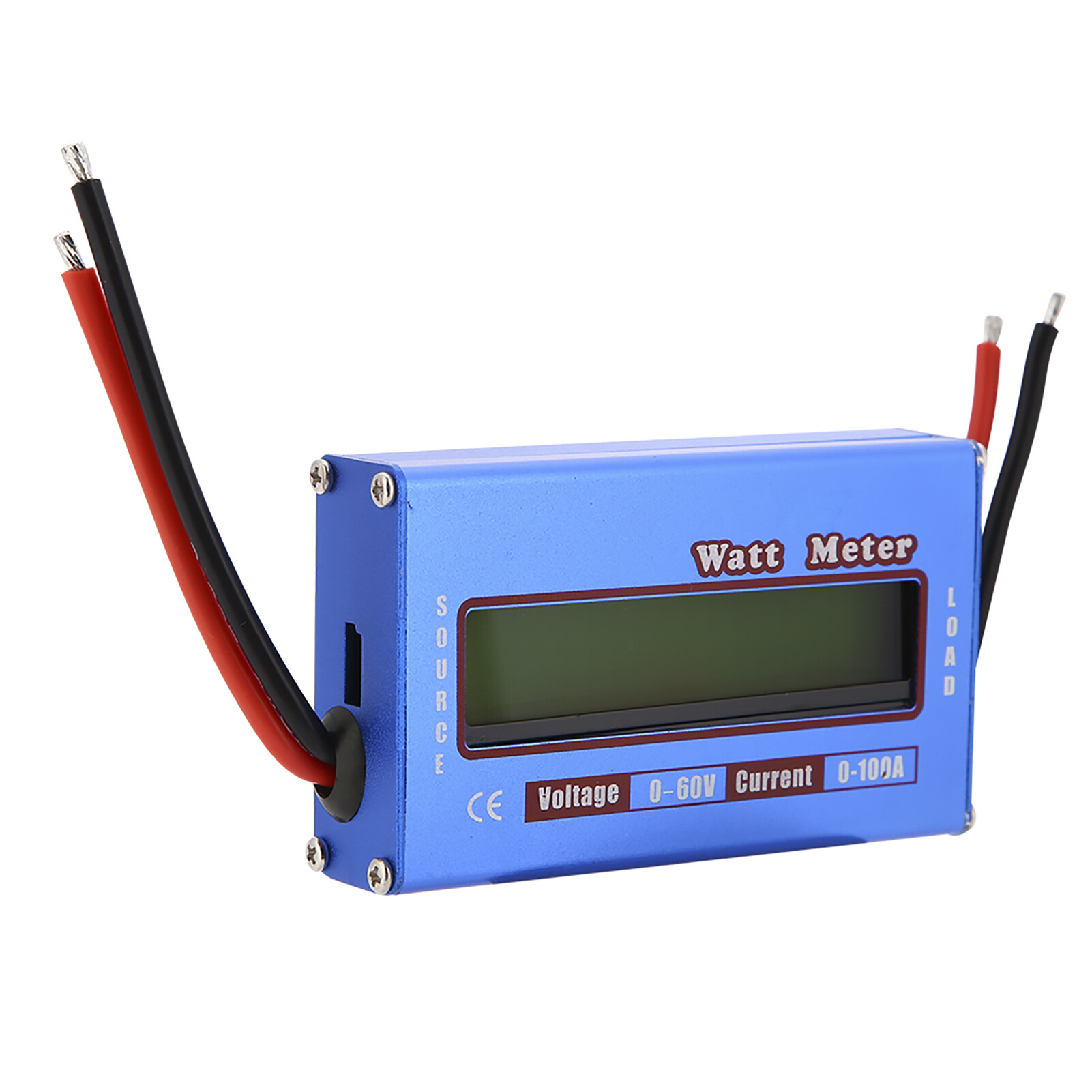 Wattmeter DC 60V 100A Watt Meter Dynamometer Power Meter RC Digital Power Checker Used in DC Circuits Solar System Boat/RV & Battery Backup Systems