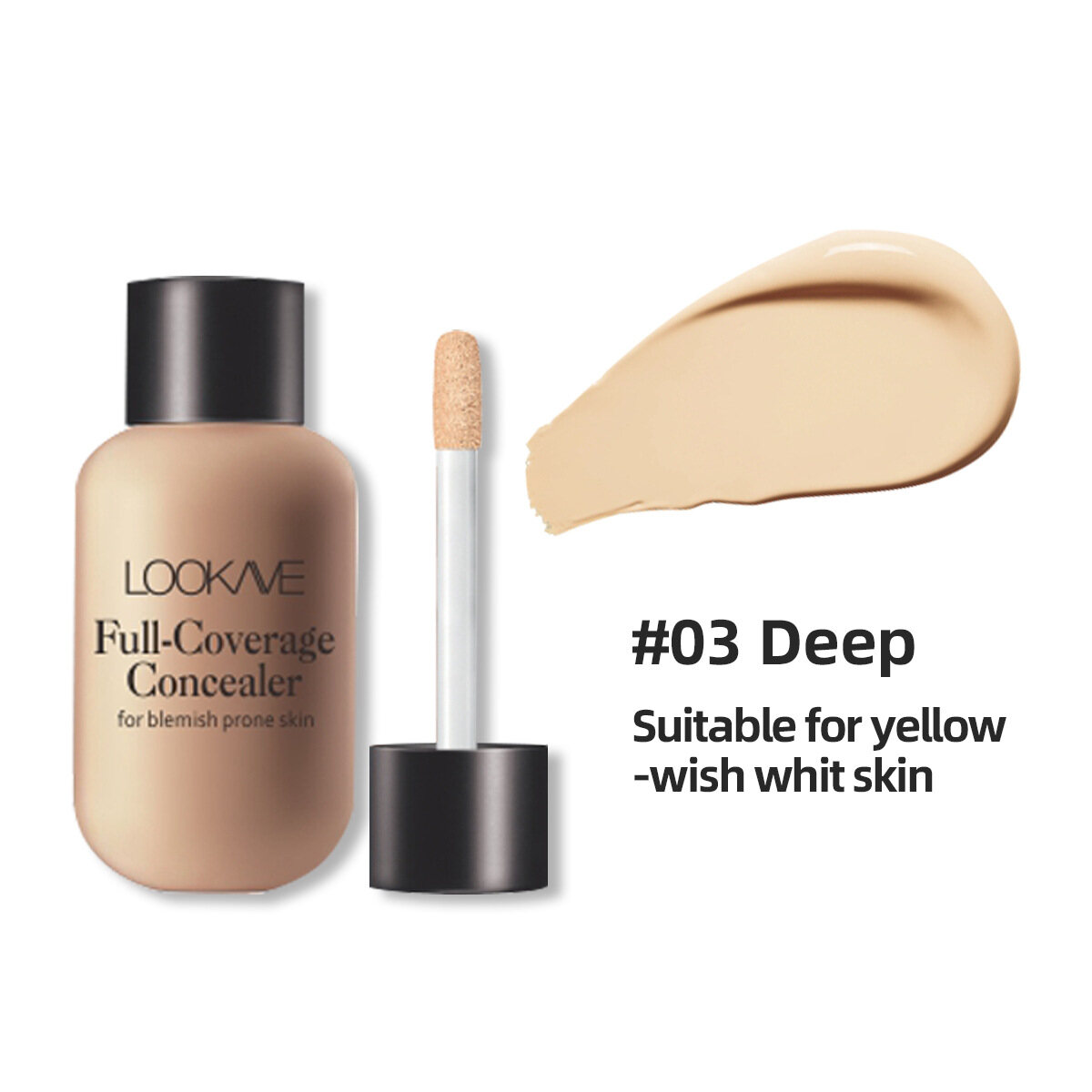 12ml Matte Makeup Foundation Concealer Cream Professional Full Cover Eye Dark Circle Liquid Waterproof Lasting Beauty Cosmetic