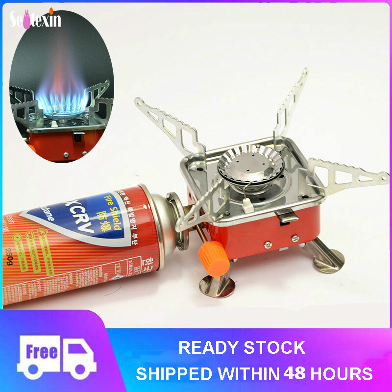 Sentexin Outdoor Camping Gas Stove Burner Portable Mini Gas Burner Folding  Card Furnace Wild Burner Head Cookware | Lazada Singapore