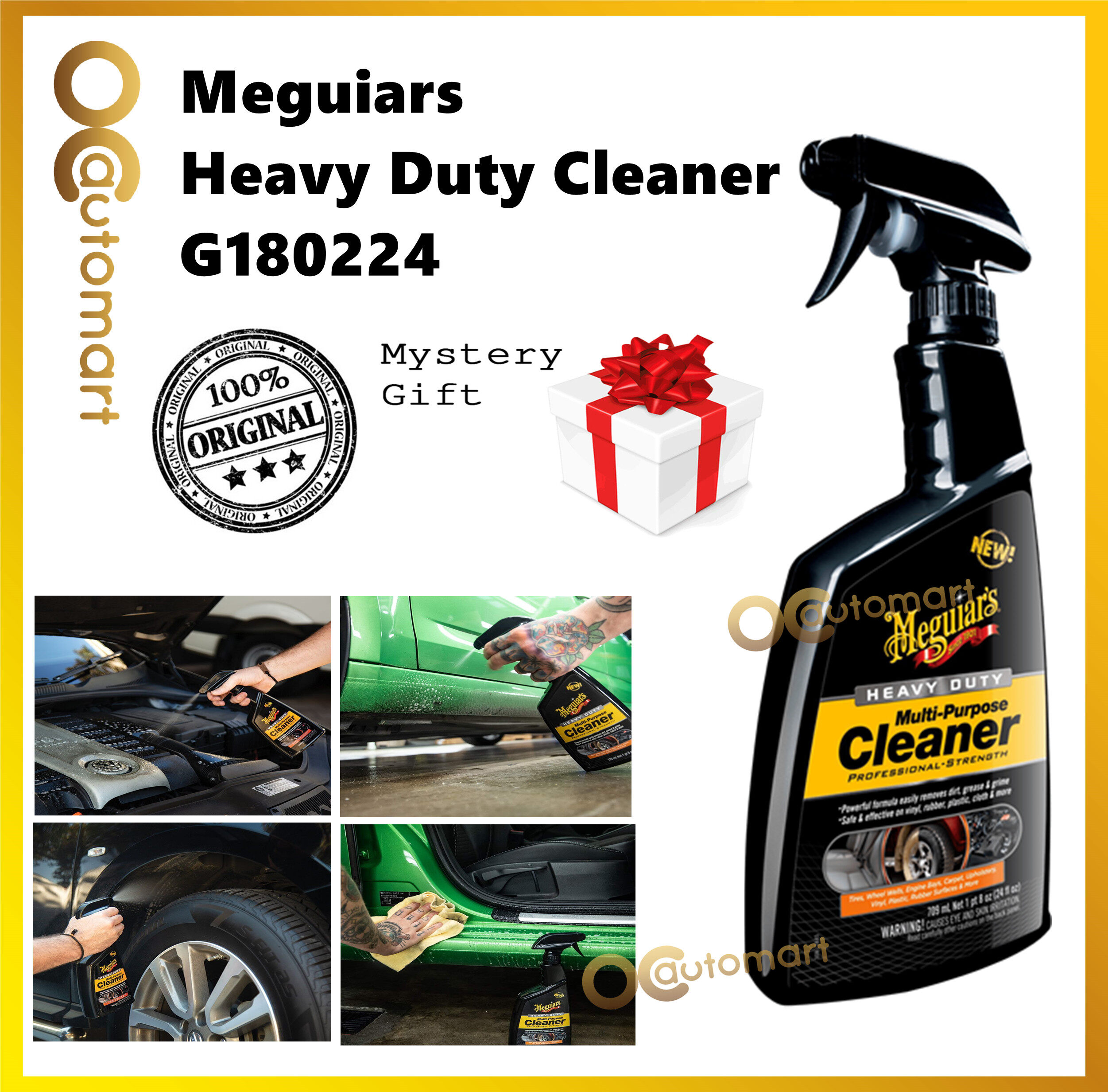 ( Free Gift ) Meguiars Meguiar's G180224 Heavy Duty Multi Purpose