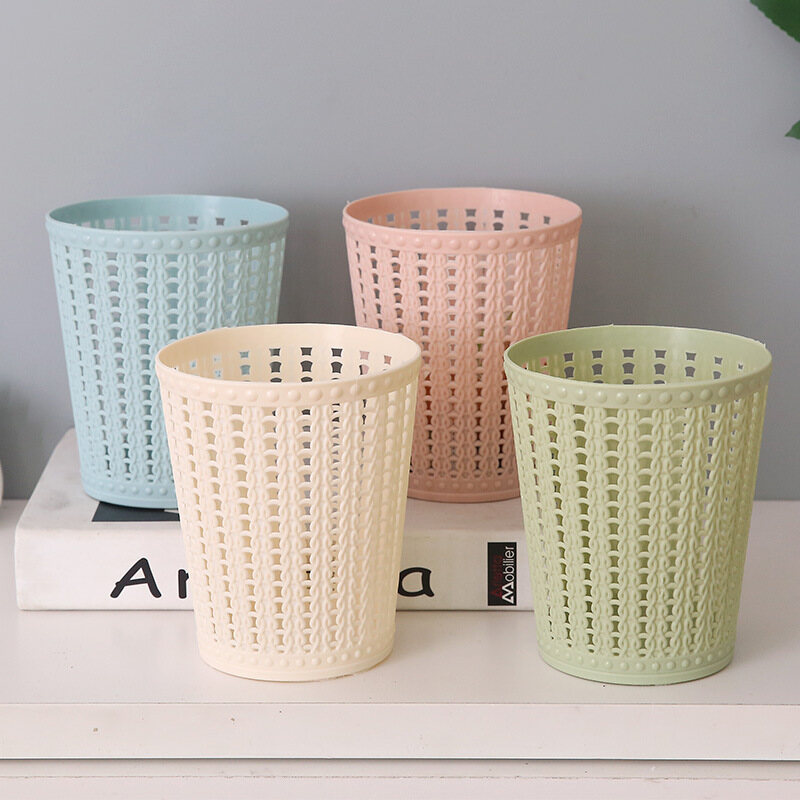 Plastic Mini Desktop Multifunctional Trash Can Home Storage Bucket Accessories Garbage Bin Nordic Style Living Room Office